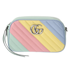 GUCCI GG Marmont Quilted Multicolor 447632 Women's Leather Shoulder Bag