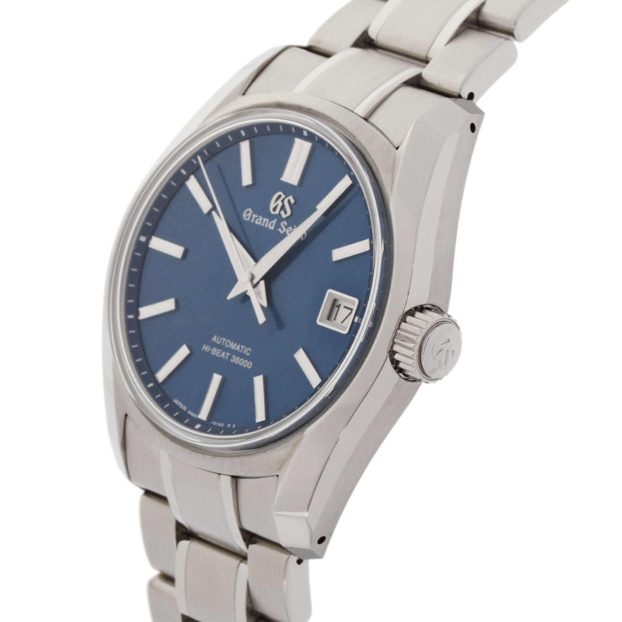 SEIKO Grand Seiko 2023 Ginza Current Model SBGH315 Men's SS Watch Automatic Blue Dial