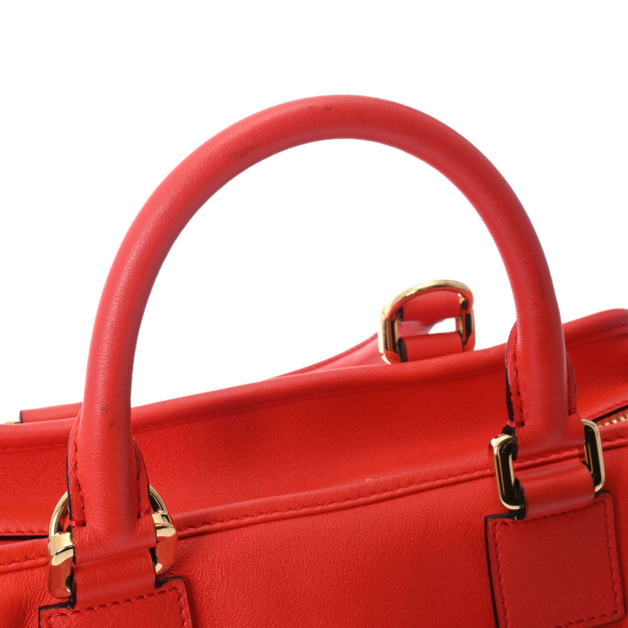 LOEWE Amazona 28 Vermilion - Women's Leather Handbag
