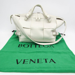 Bottega Veneta ARCO TOOL Large Buffalo 690247 Men,Women Leather Handbag,Shoulder Bag White