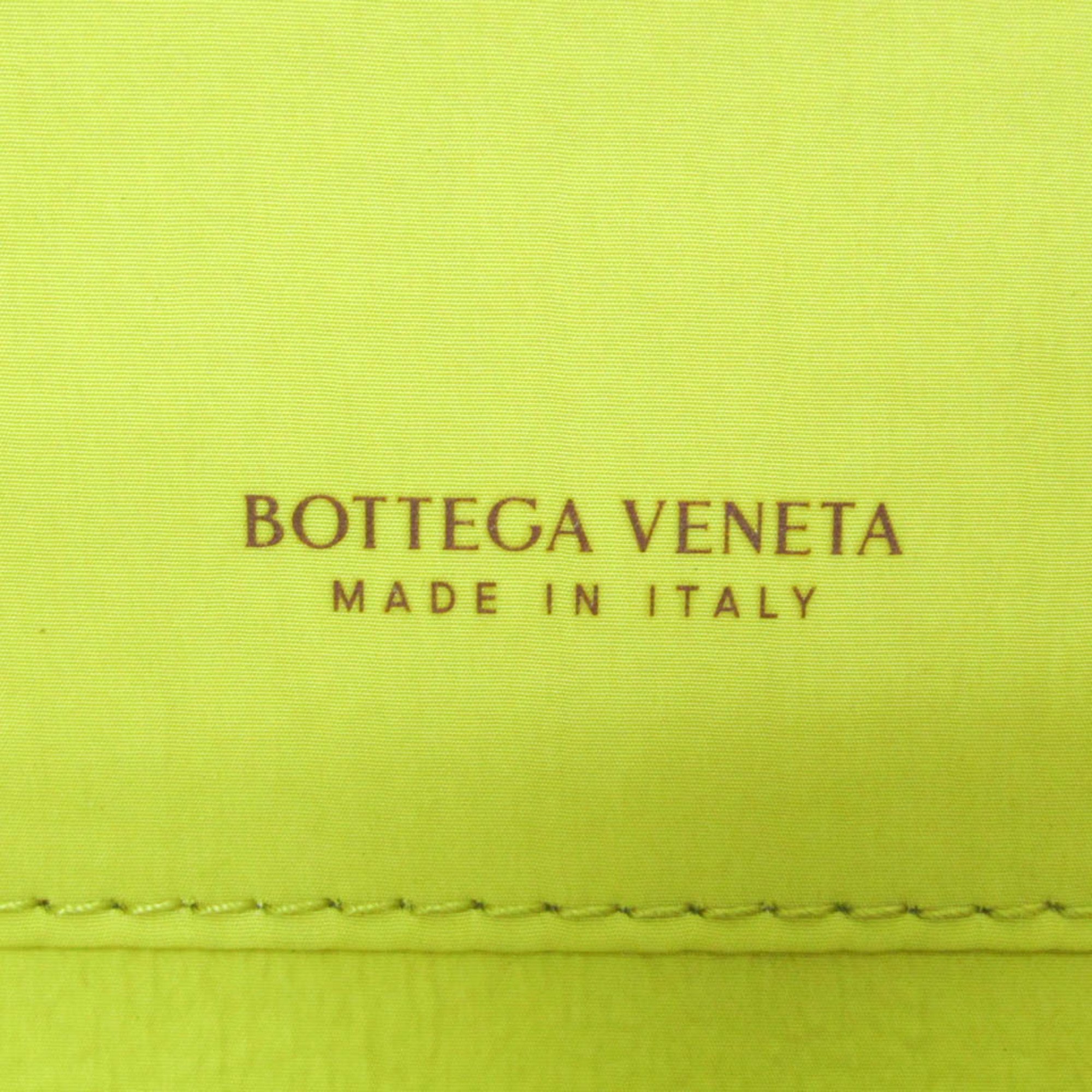 Bottega Veneta 666771 Women's Leather Clutch Bag,Pouch Yellow