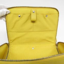 Bottega Veneta 666771 Women's Leather Clutch Bag,Pouch Yellow