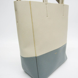 Celine Cabas SMALL VERTICAL 176163 Women's Leather Shoulder Bag,Tote Bag Cream,Light Blue