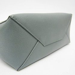 Celine Cabas SMALL VERTICAL 176163 Women's Leather Shoulder Bag,Tote Bag Cream,Light Blue