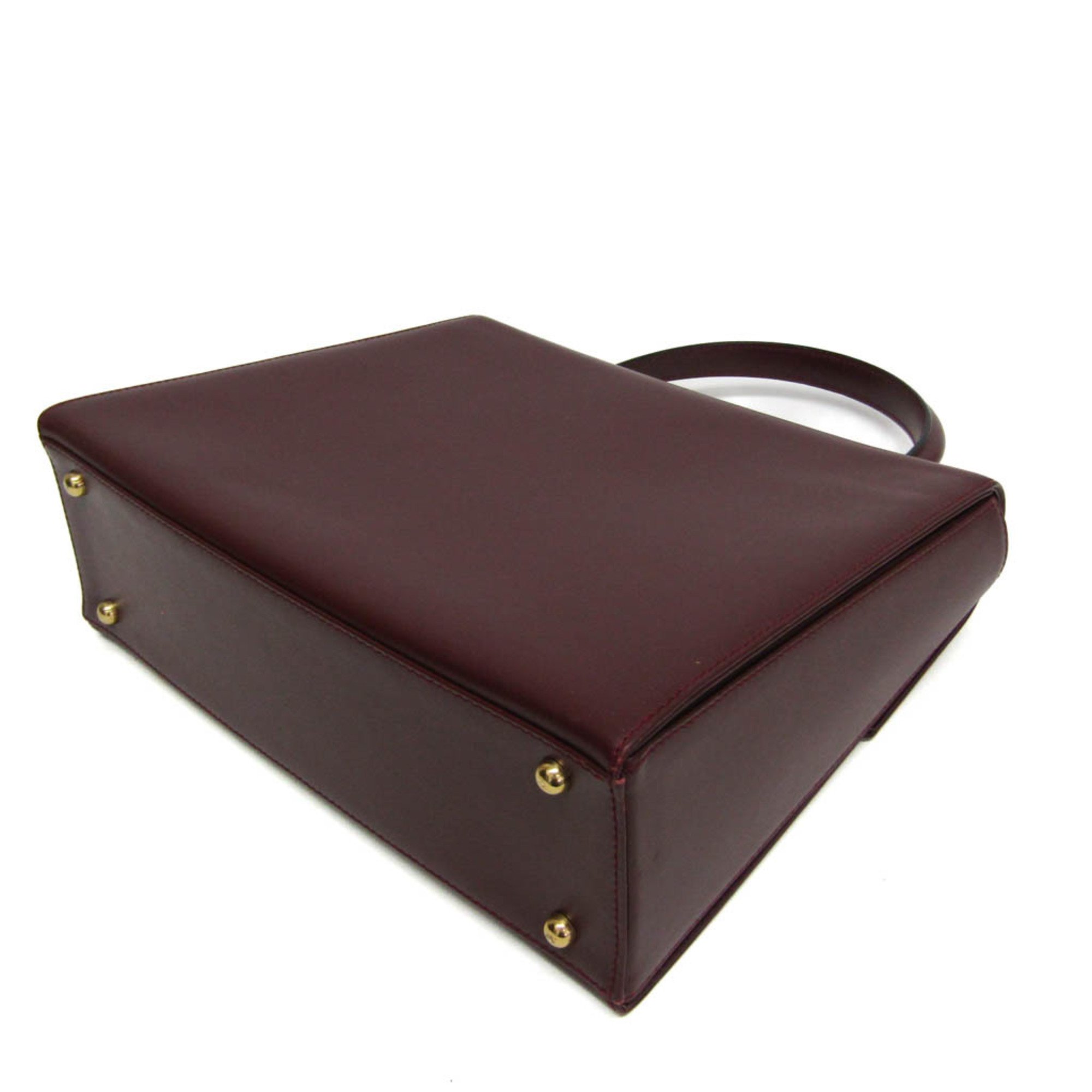 Cartier Must Women's Leather Handbag Bordeaux