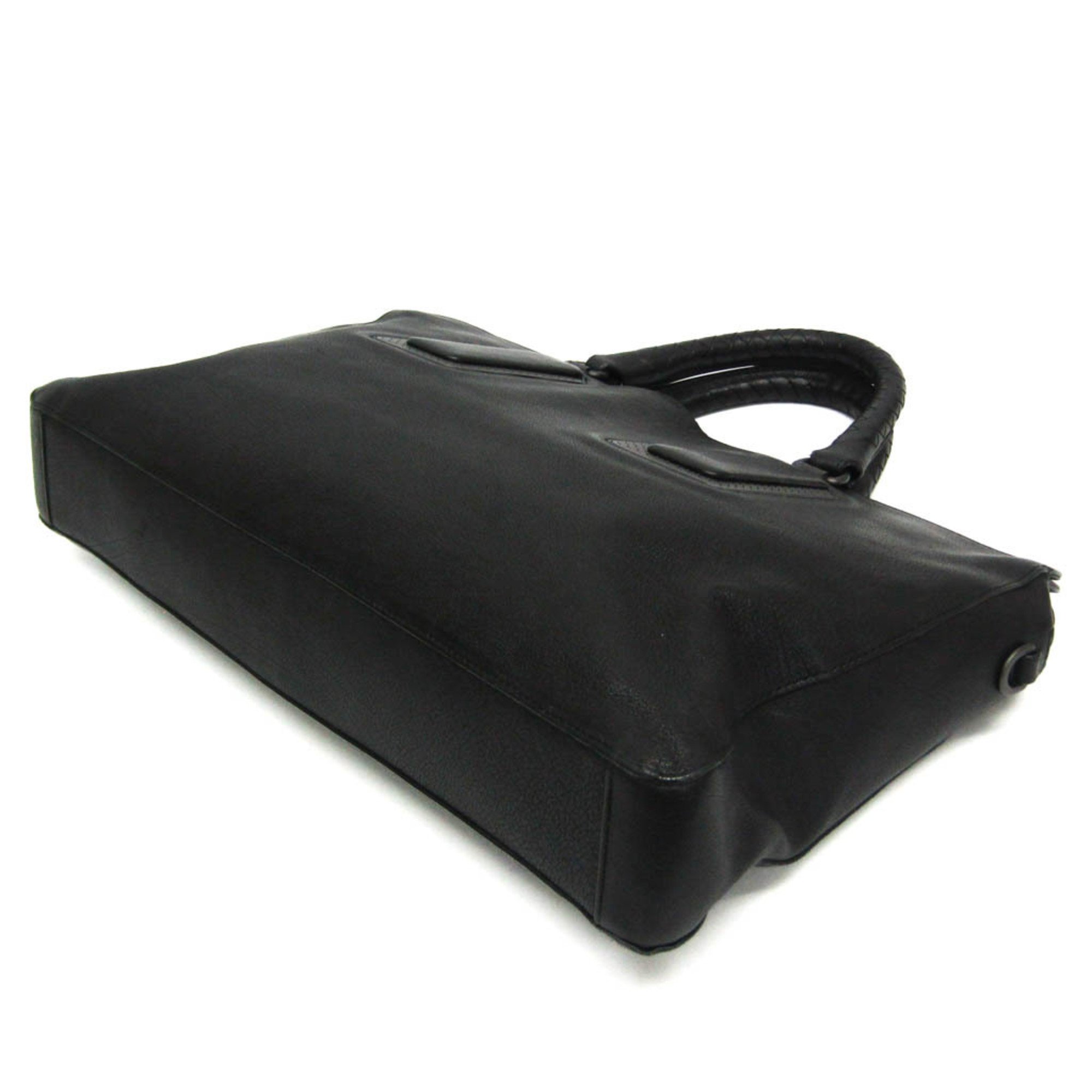 Bottega Veneta Men's Leather Handbag Black