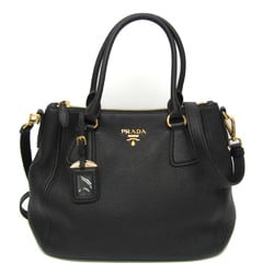 Prada 1BC032 Women's Leather Handbag,Shoulder Bag Black