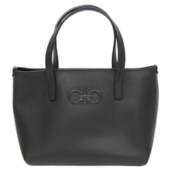 Salvatore Ferragamo Gancini FJ-21 B095 Women's Leather Handbag Black