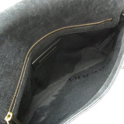 Burberry 3904112 Women's Leather Shoulder Bag Black