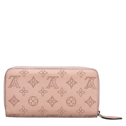 Louis Vuitton Monogram Mahina Zippy Wallet Long M61868 Magnolia Pink Leather Ladies LOUIS VUITTON