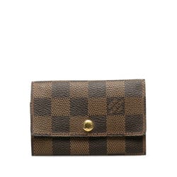 Louis Vuitton Damier Multicle 6 Row Key Case N62630 Brown PVC Leather Ladies LOUIS VUITTON