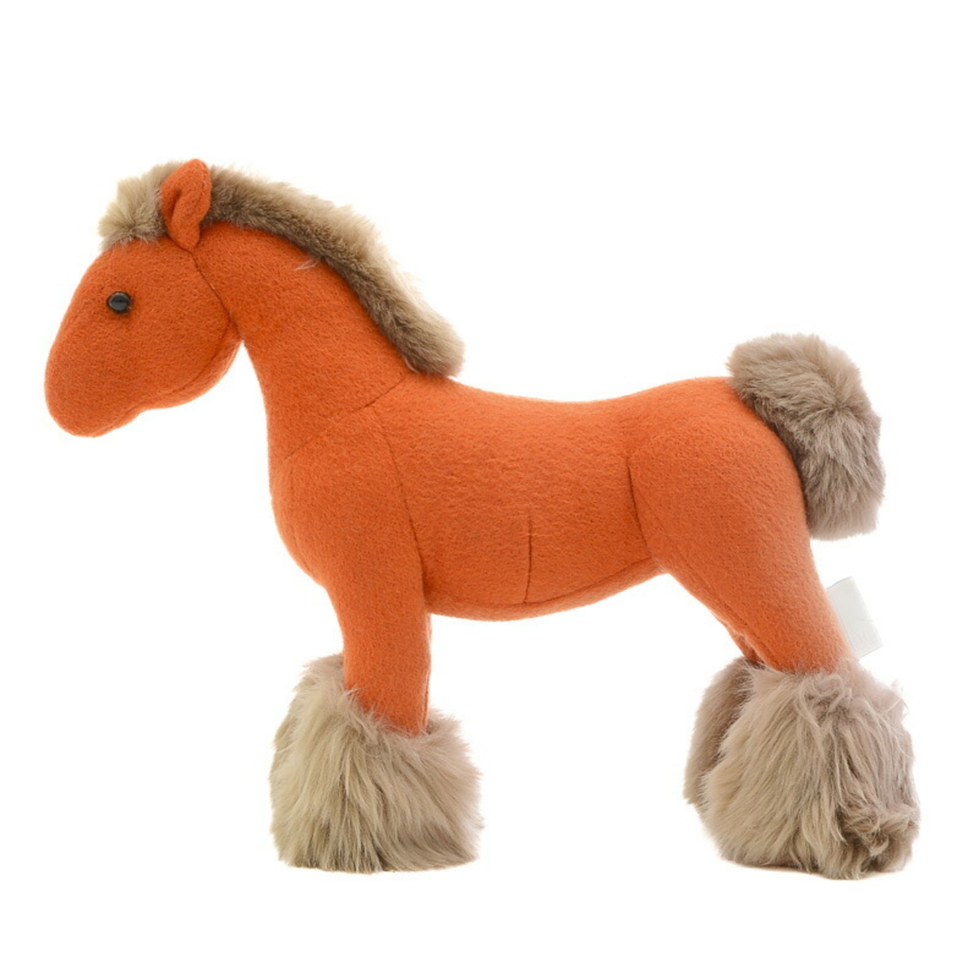 Hermes Hermie PPM Horse Plush Cashmere Polyester Orange