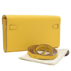 Hermes Kelly To Go Evercolor Jaune Ambre B engraved