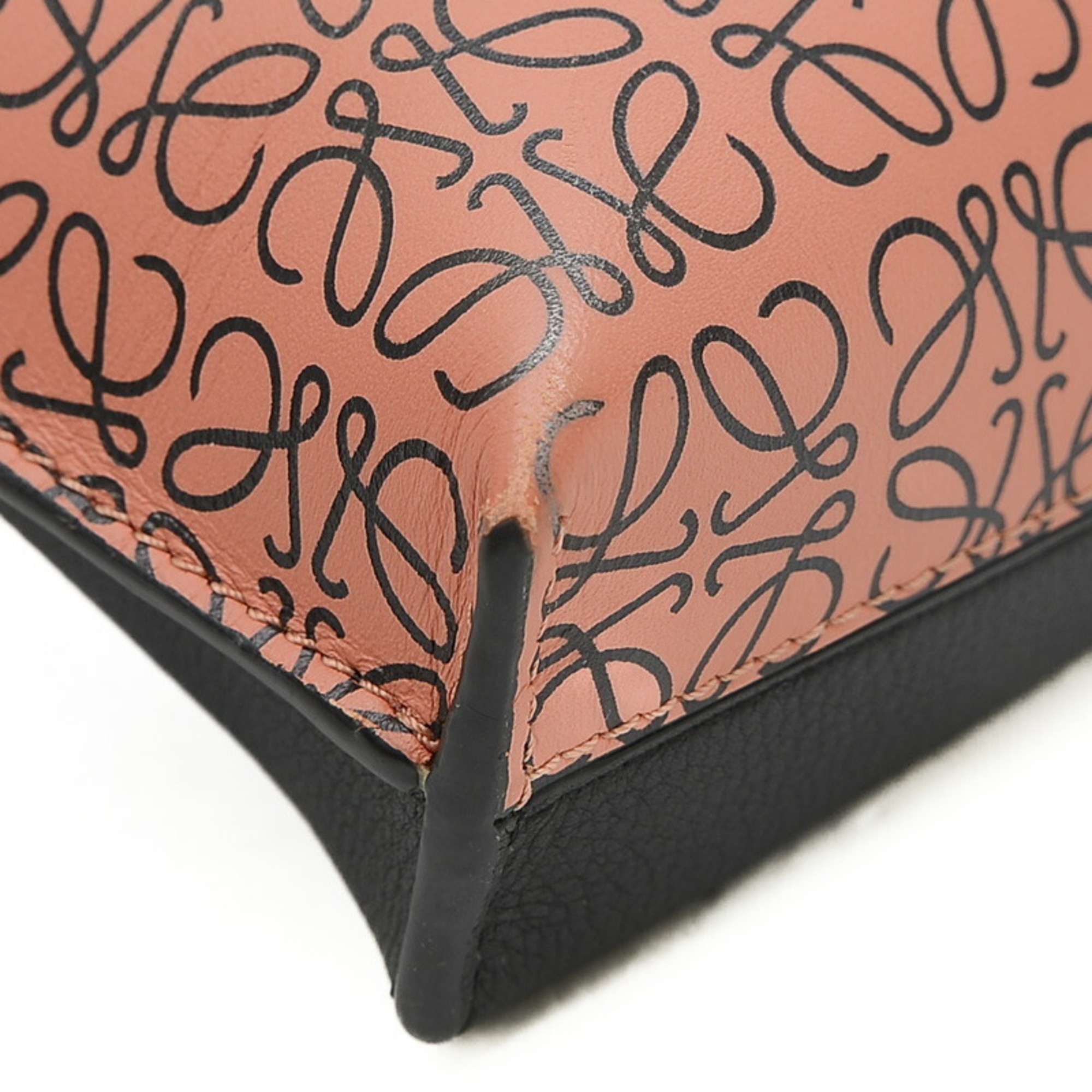 Loewe Missy Small Anagram 2Way Bag Leather Orange Black 327.54.S28