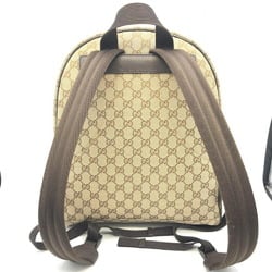 GUCCI GG Canvas Backpack 449906 Beige Outlet Engraved Gucci