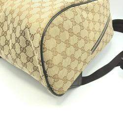 GUCCI GG Canvas Backpack 449906 Beige Outlet Engraved Gucci
