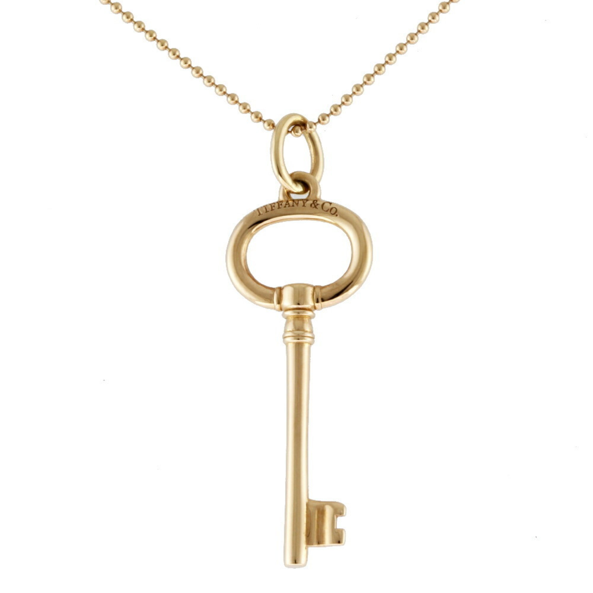 Tiffany Oval Key Necklace 18K Women's TIFFANY&Co.