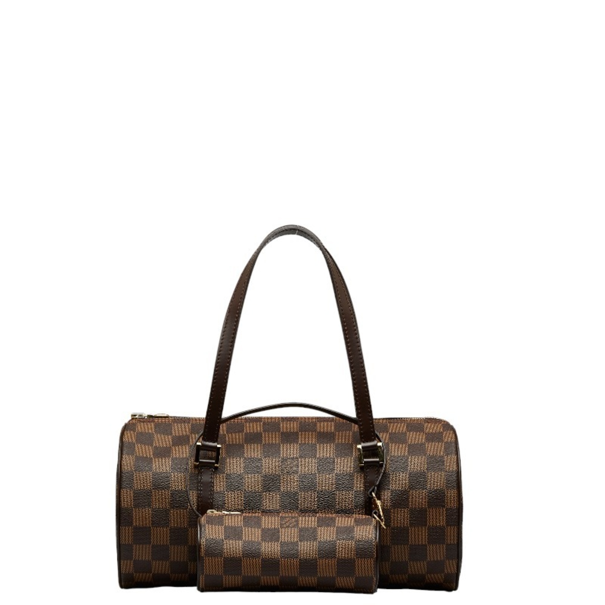 Louis Vuitton Damier Ebene Papillon Handbag N51303 Brown PVC Leather Women's LOUIS VUITTON