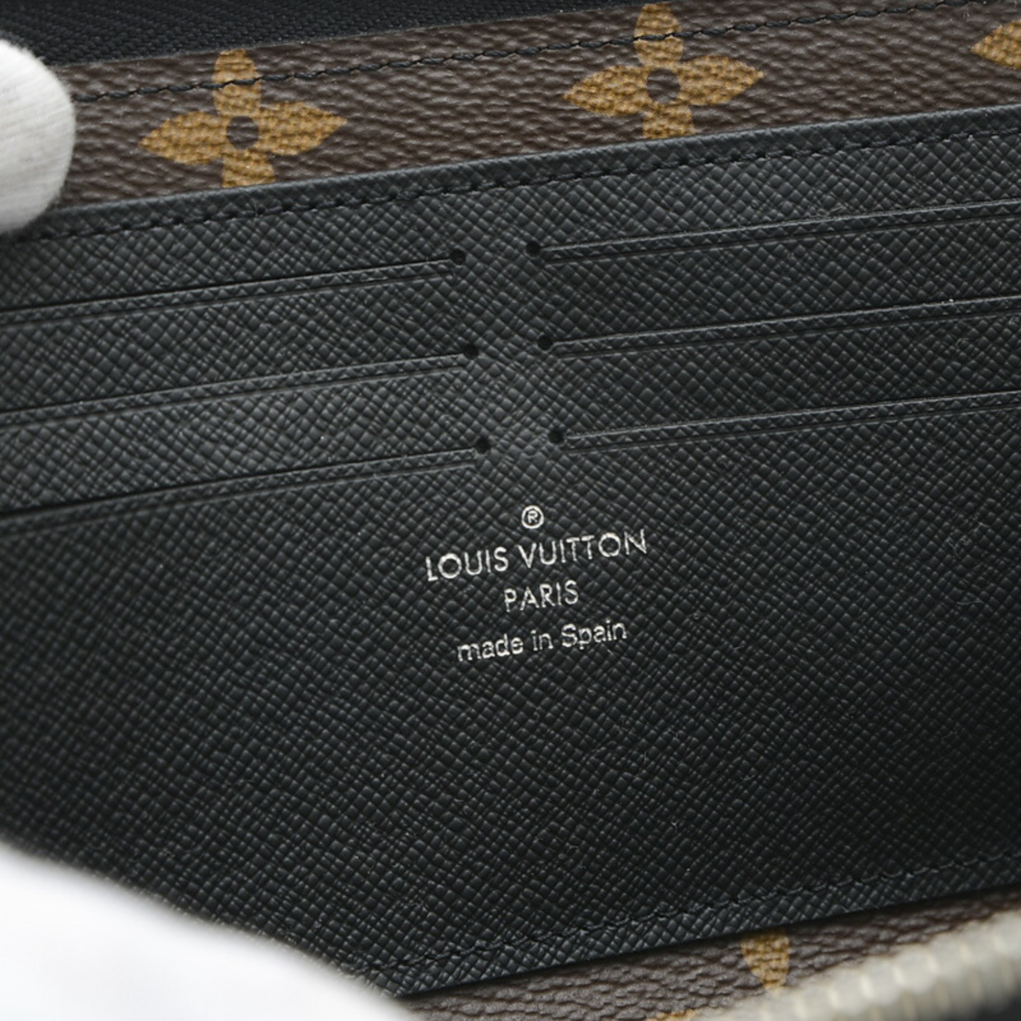 Louis Vuitton Monogram Macassar Zippy Dragonne L-shaped Long Wallet M69407