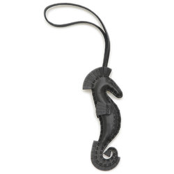 Hermes Seahorse Bag Charm Anu Milo So Black B engraved