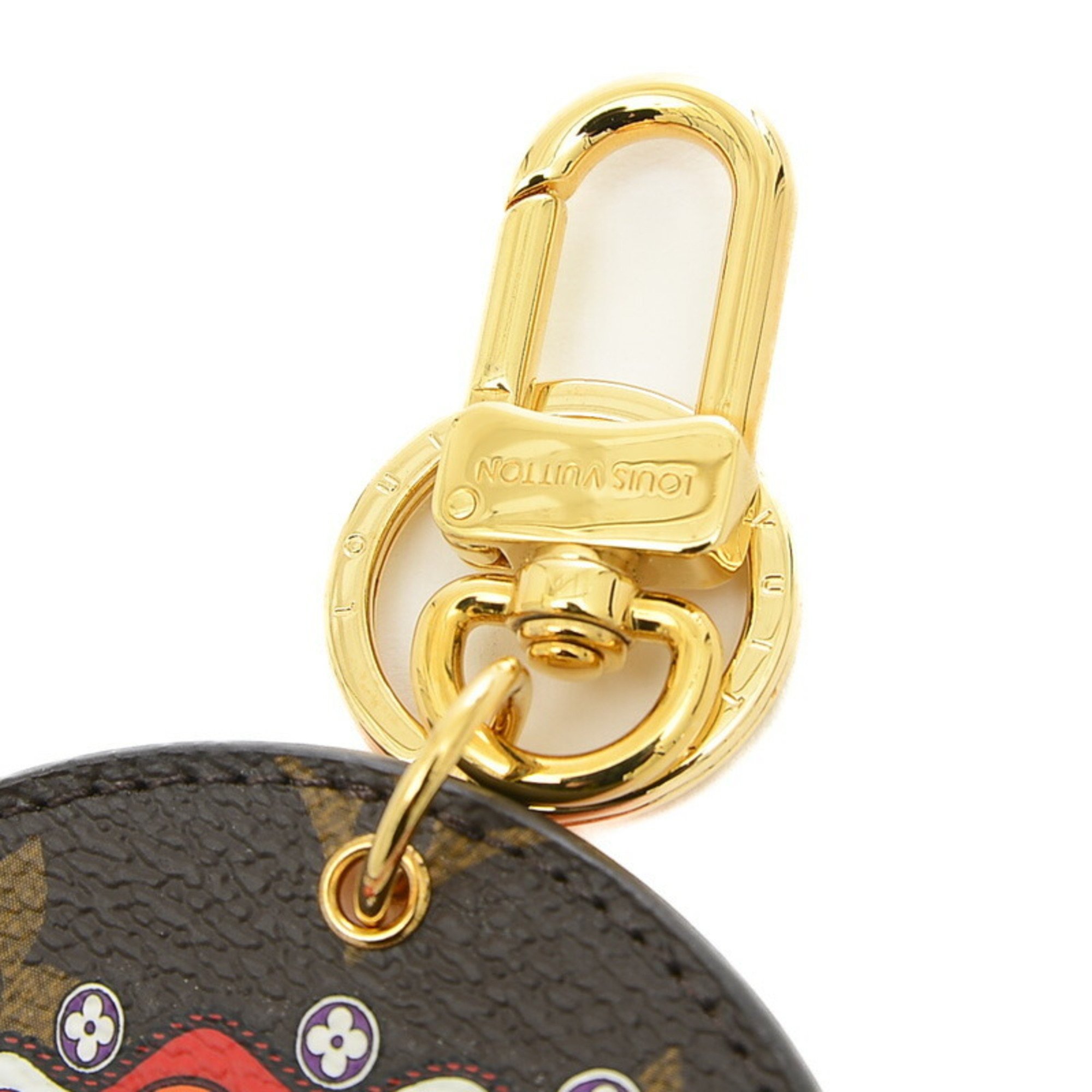 Louis Vuitton Monogram Vivienne Portocre Ilustre Key Ring M69858