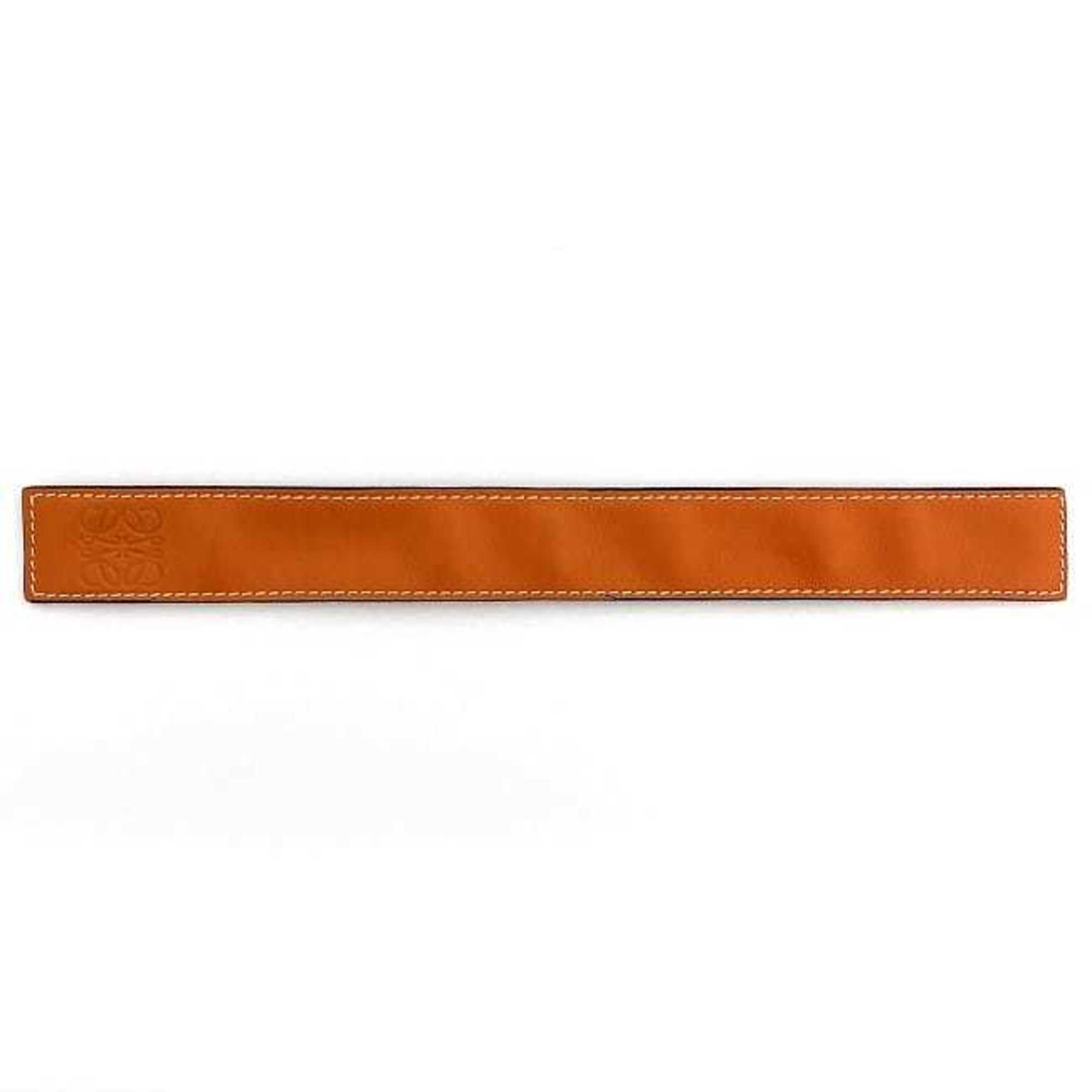LOEWE Bracelet Orange Anagram Patin Band Leather Ladies