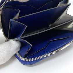 Valextra Coin Case Navy Blue V2L10 Purse Leather Women's Men's