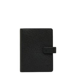 Louis Vuitton Taiga Agenda MM Notebook Cover R20423 Noir Black Leather Ladies LOUIS VUITTON