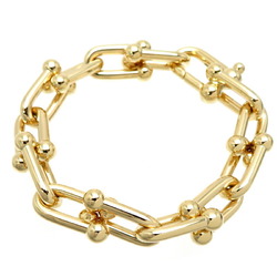 Tiffany #M 750YG Hardware Large Link Women's Bracelet 750 Yellow Gold