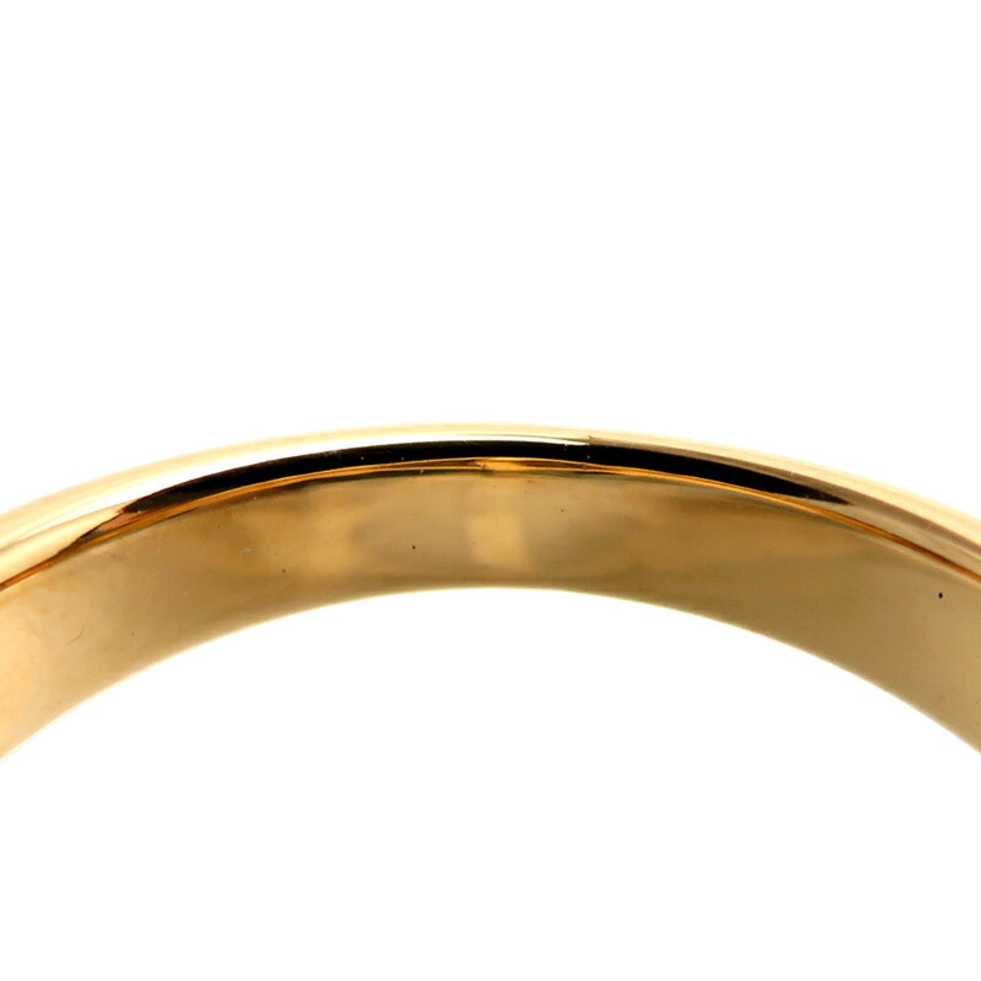 Bvlgari 750YG 750WG Naturalia Women's Ring 750 Yellow Gold No. 10.5