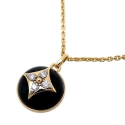 Louis Vuitton Yellow Gold Diamond,Onyx Women's Necklace Carat/0.07 (Onyx,White,Yellow)