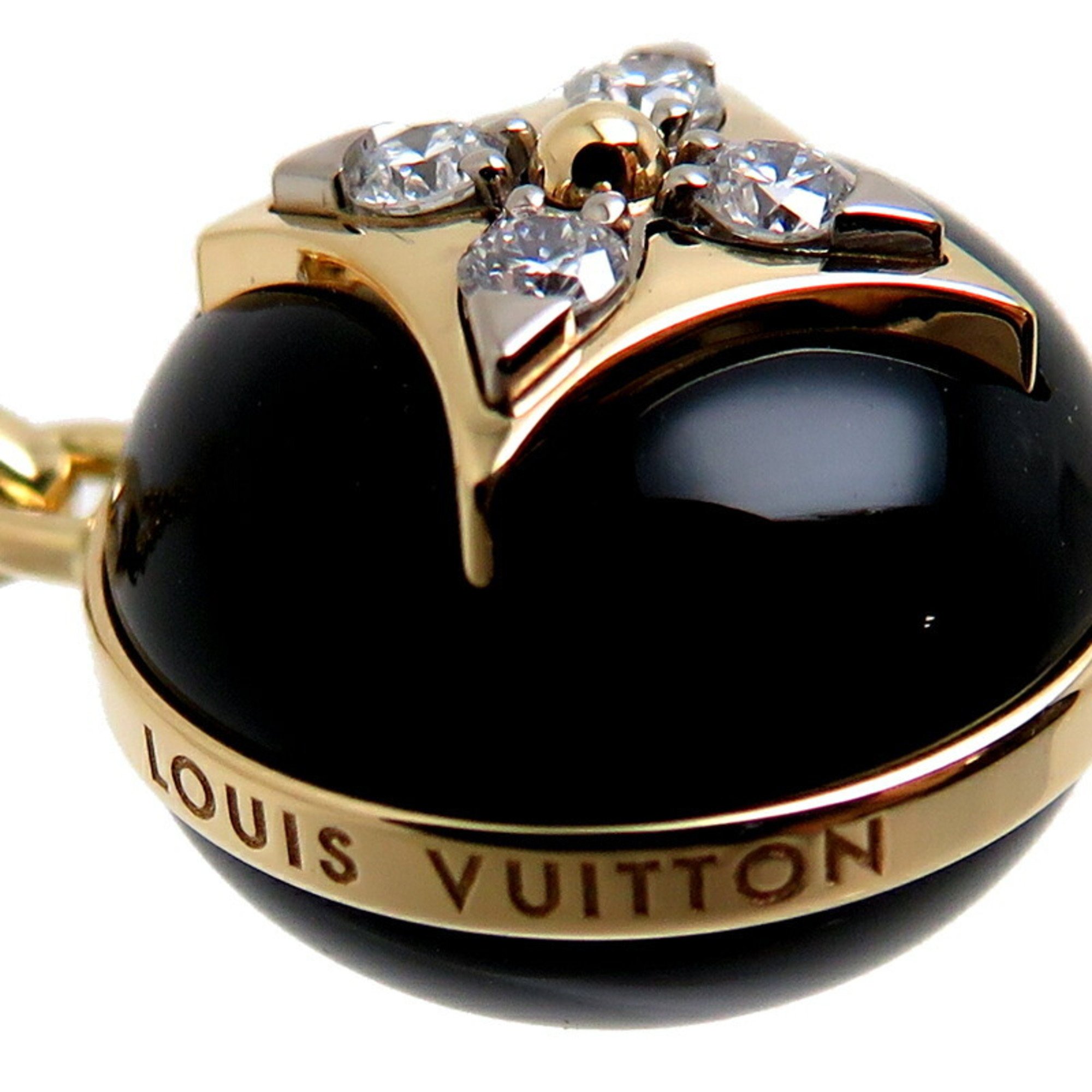 Louis Vuitton Yellow Gold Diamond,Onyx Women's Necklace Carat/0.07 (Onyx,White,Yellow)