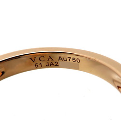 Van Cleef & Arpels #51 Alhambra Women's Ring VCARP2R451 750 Pink Gold No. 10.5