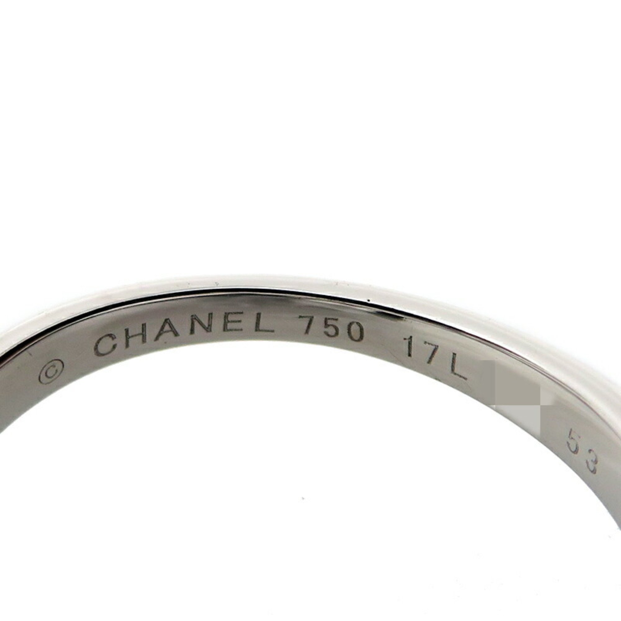 Chanel #53 Mademoiselle Women's Ring 750 White Gold No. 11 Multicolor