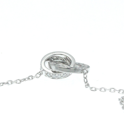 Cartier Love Circle Diamond Necklace B7216300 White Gold (18K) Diamond Men,Women Fashion Pendant Necklace Carat/0.3 (Silver)