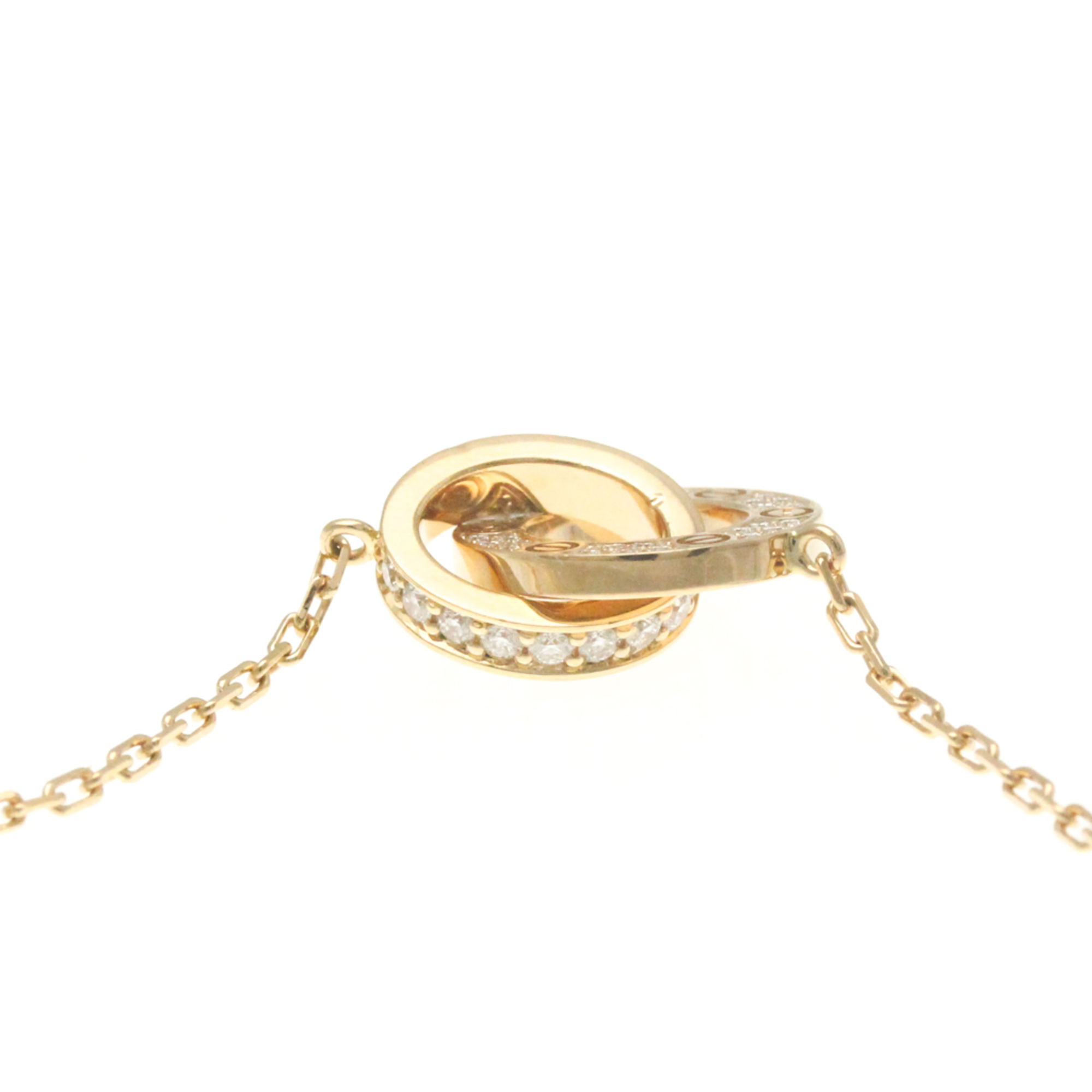 Cartier Love Circle Diamond Necklace B7224528 Pink Gold (18K) Diamond Men,Women Fashion Pendant Necklace Carat/0.3 (Pink Gold)