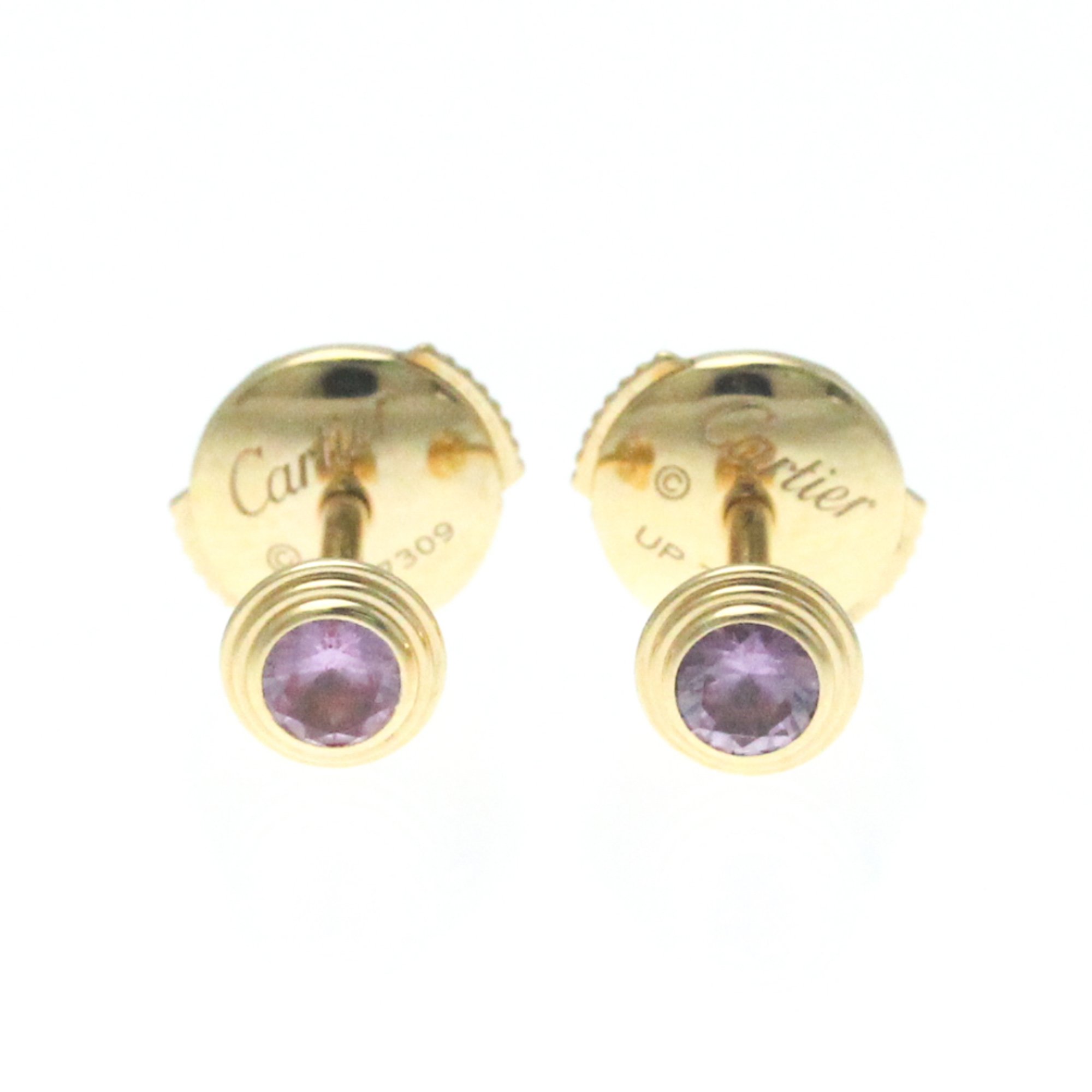 Cartier Saphirs Legers Sapphire Pink Gold 18K Stud Earrings Pink