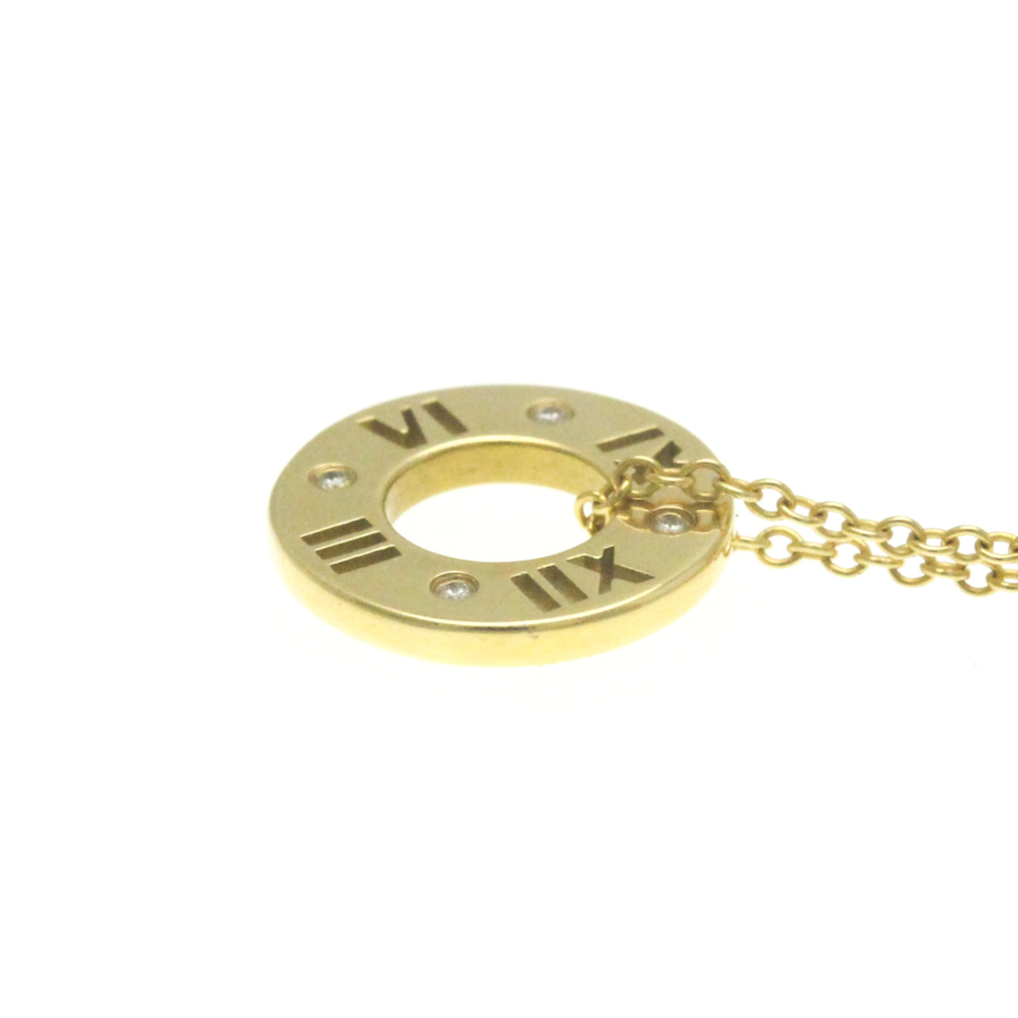 Tiffany Atlas Pierced Diamond Necklace Yellow Gold (18K) Diamond Men,Women Fashion Pendant Necklace (Gold)