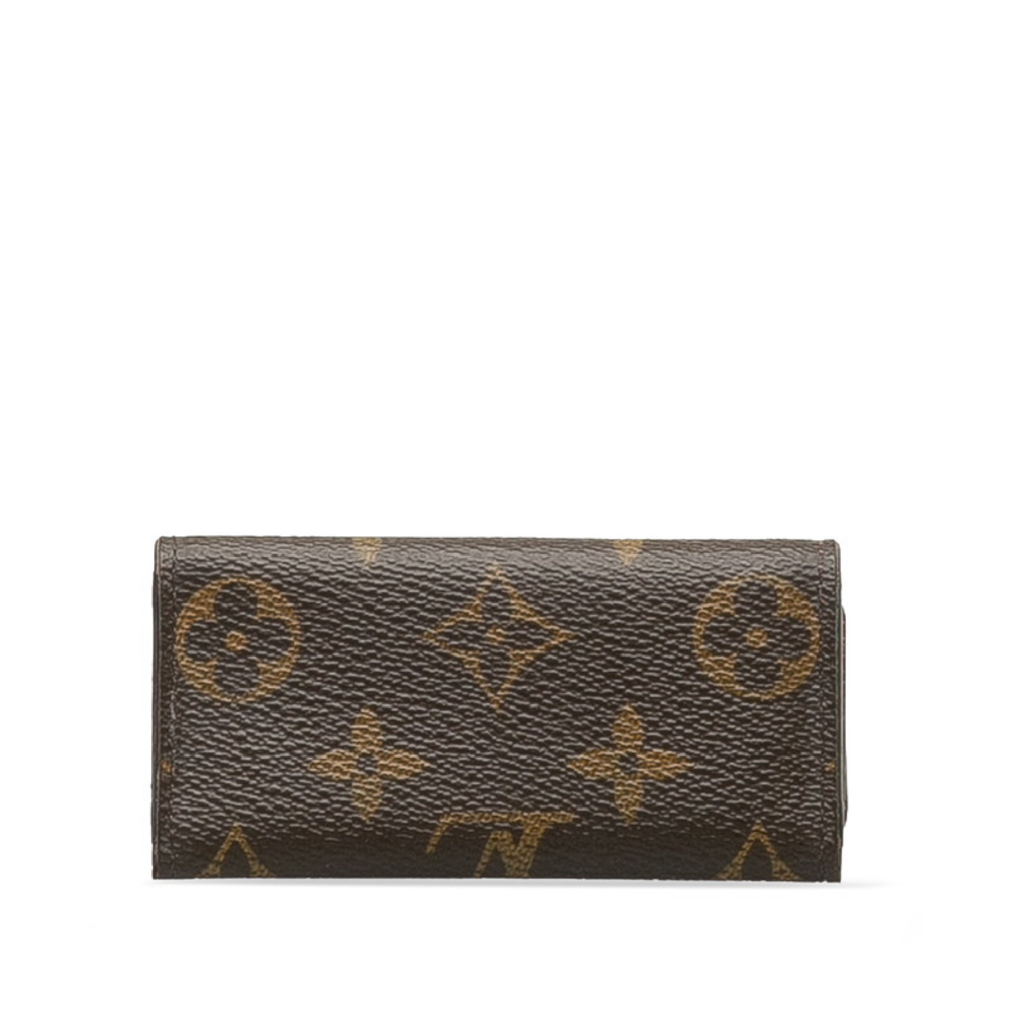 Louis Vuitton Monogram Multicle 4 Quadruple Key Case M62631 Brown PVC Leather Ladies LOUIS VUITTON