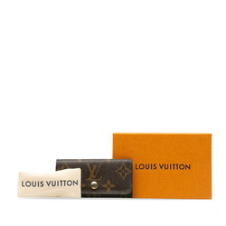 Louis Vuitton Monogram Multicle 4 Quadruple Key Case M62631 Brown PVC Leather Ladies LOUIS VUITTON