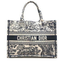 Christian Dior Book Tote Medium Women's Bag M1296ZTDT Canvas Navy