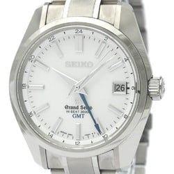 Polished GRAND SEIKO Hi-Beat 36000 GMT SBGJ011 Steel Watch 9S86-00A0 BF568958