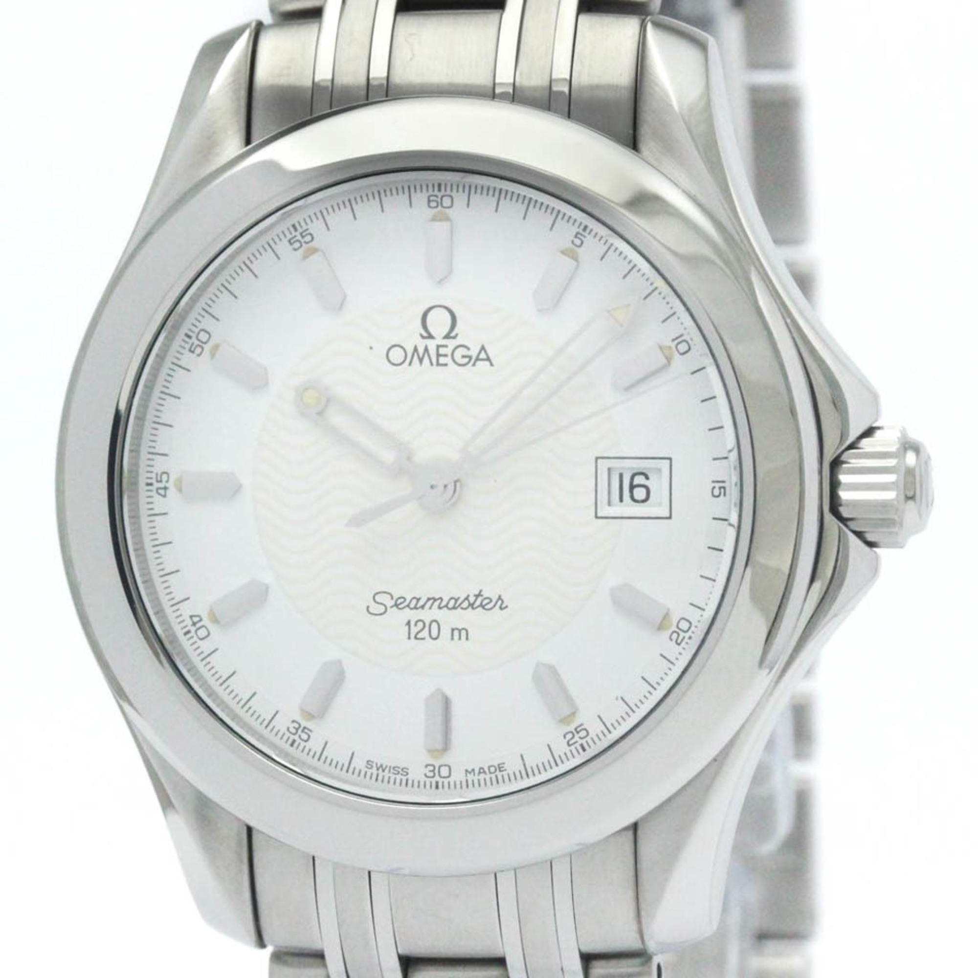 Polished OMEGA Seamaster 120M Stainless Steel Quartz Mens Watch 2511.21 BF568474 eLADY Globazone