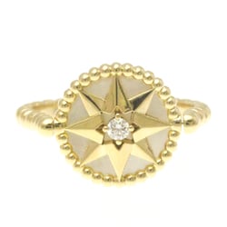 Christian Dior Rose Des Vents Diamond Shell Ring JRDV95191 Yellow Gold (18K) Fashion Diamond,Shell Band Ring Gold