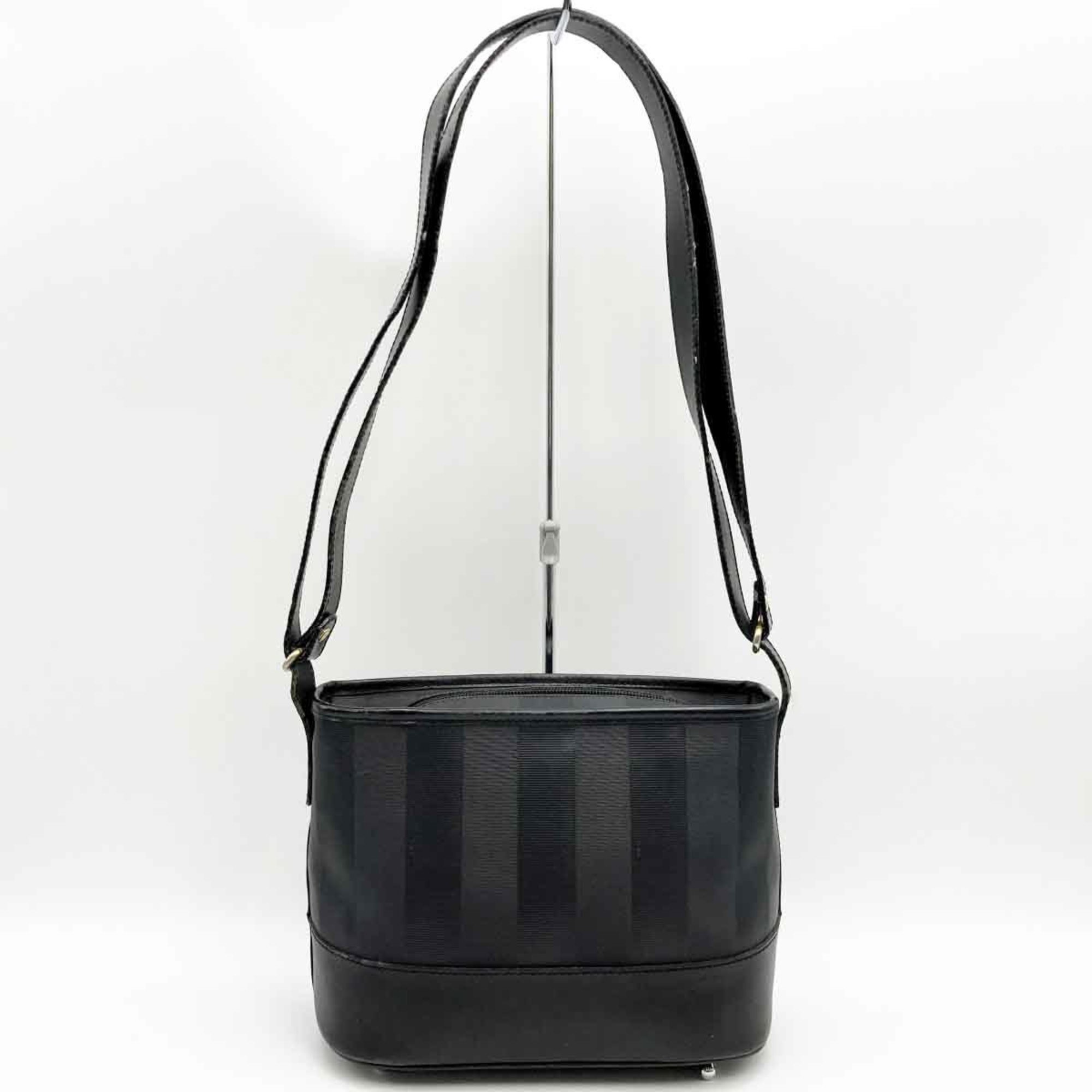 FENDI Pecan Shoulder Bag Black Leather Ladies Men's Fashion IT0JV043Q1LA