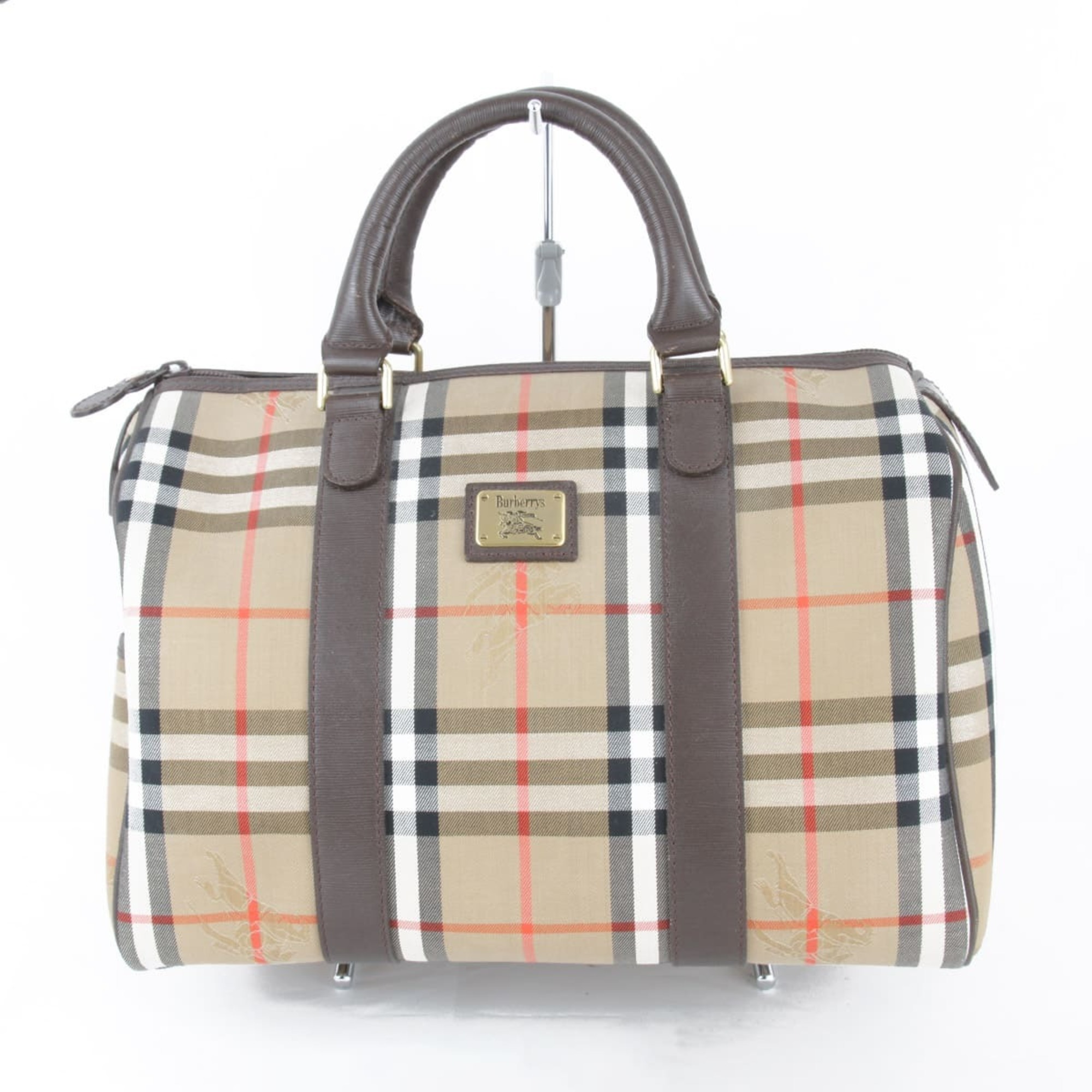 BURBERRY Burberry Boston Bag Canvas Brown Women's