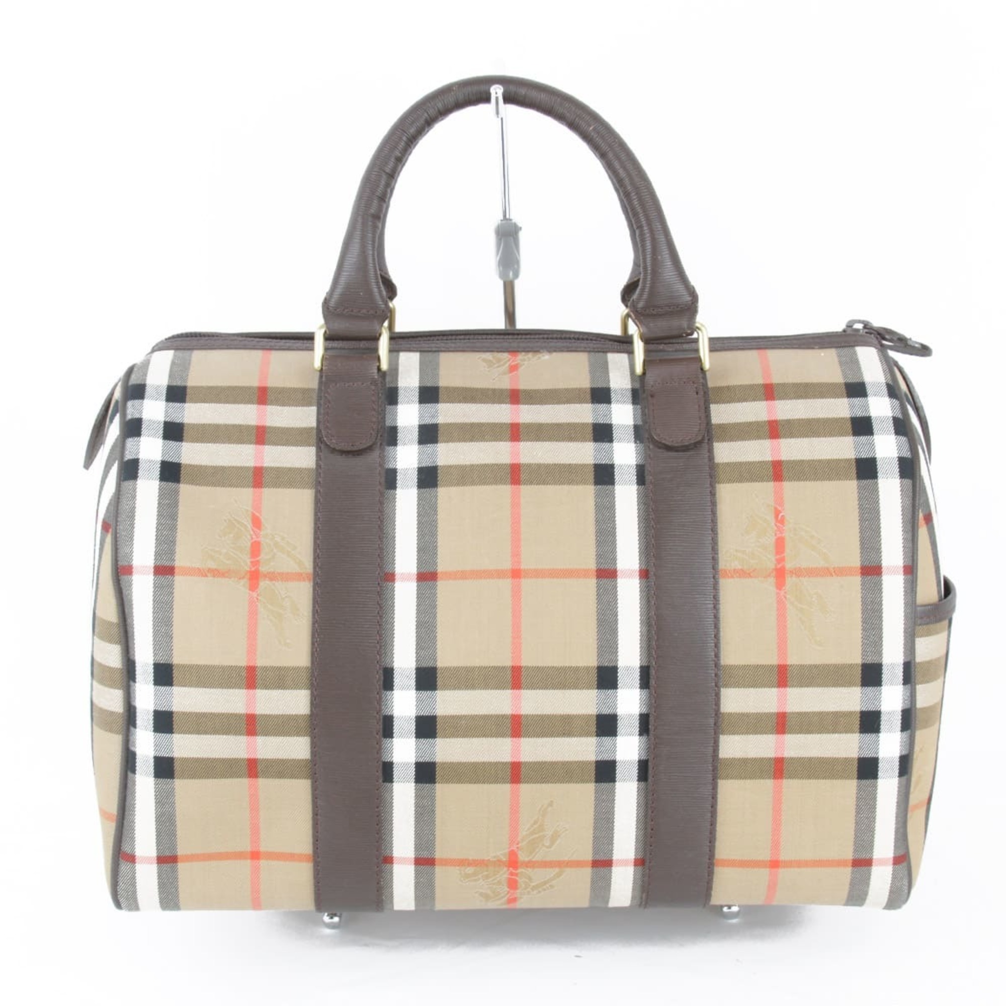 BURBERRY Burberry Boston Bag Canvas Brown Women's