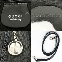 GUCCI Gucci Bamboo Shoulder Bag Old Black Nylon Ladies Fashion 000 2058 ITD31GTOQW