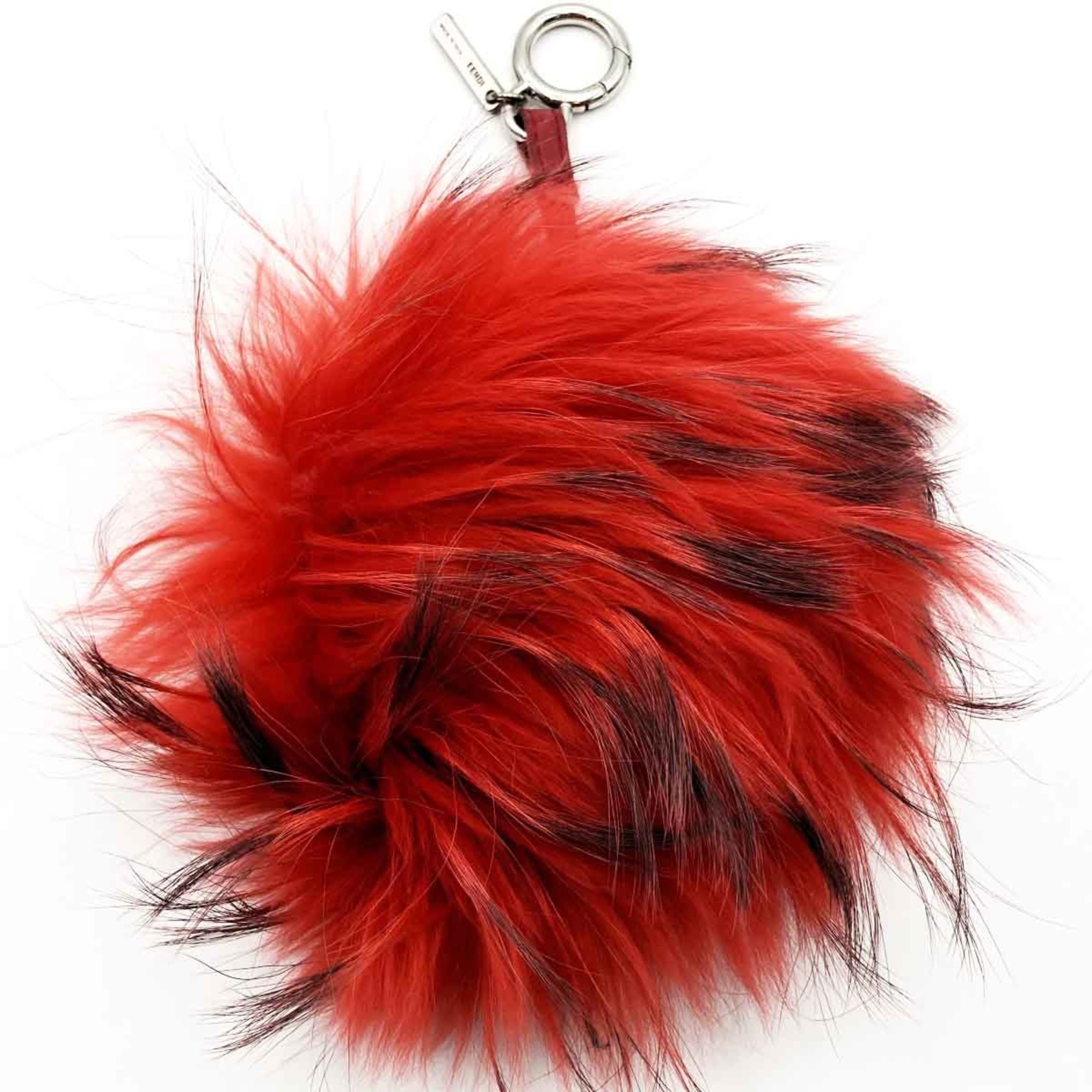 FENDI Monster Bag Bugs Charm Keychain Red Fur Accessory Ladies Men's Fashion ITGAB7MLIPPG