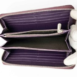 Christian Dior Long Wallet Lady Voyage Purple Brown Enamel Ladies 02 LU 0039 ITQT6LE8JAFW